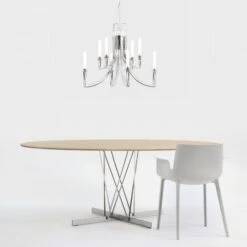 Kartell Viscount Of Wood Round Table By Philippe Starck -Furniture Shop kartell viscount of wood table 4