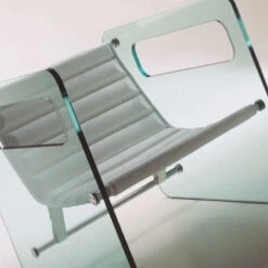 Tonelli NAKED Glass W Leather Armchair -Furniture Shop poltrona naked 2