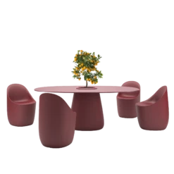 Qeeboo Cobble Chair -Furniture Shop qeeboo cobble table with bucket big design elisa giovannoni 06e indian red