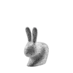 Qeeboo Rabbit Chair Baby W Dots -Furniture Shop qeeboo rabbit chair baby dots design stefano giovannoni piero fasanotto michele branca white black 01b