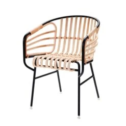 Horm Casamania Raphia Rattan Chair -Furniture Shop raphia black 1