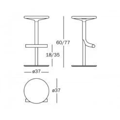 Magis Tibu Stool Height Adjustable 35 Magis Tibu Stool Height Adjustable -Furniture Shop sgabello tibu magis