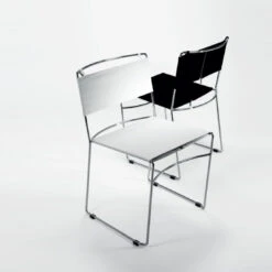 Rexite Delfina Stackable Chair 2pcs By Enzo Mari -Furniture Shop slider 00380