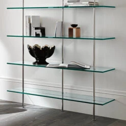 Tonelli TRANSPARENZA Glass Wall Shelving -Furniture Shop tonelli librerie trasparenza 2