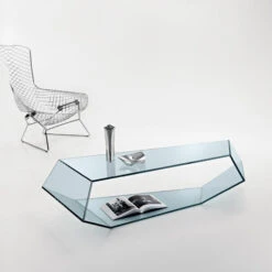 Tonelli DEKON2 Glass Coffee Table -Furniture Shop tonelli tavolo basso dekon 2 5