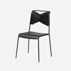 Design House Stockholm TORSO Chair -Furniture Shop torsochair blackblackleather 1