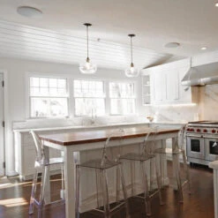 Kartell One More Stool By Philippe Starck 2pcs -Furniture Shop transitional kitchen with french doors marble floors and breakfast bar i g IS5ip591ay7wk91000000000 z4Mrm