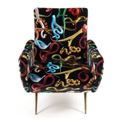 Seletti Wears Toiletpaper Armchair Snakes -Furniture Shop upholstered wooden armchair snakes 150526