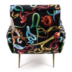 Seletti Wears Toiletpaper Armchair Snakes -Furniture Shop upholstered wooden armchair snakes 535422