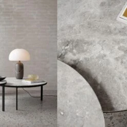 Vipp 423 Marble Coffee Table 60cm -Furniture Shop vipp 432 435 coffee table sky grey detail